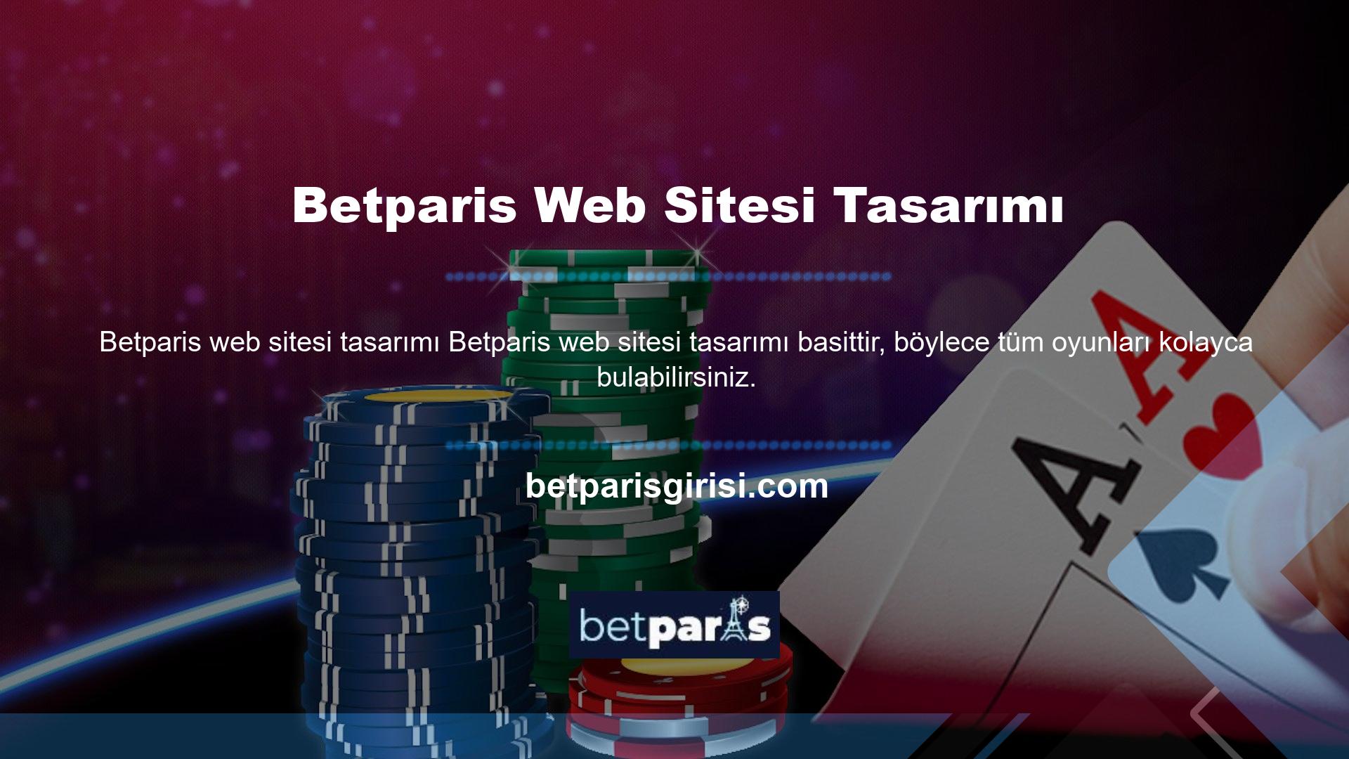 Online bahis sektörünün önde gelen sitelerinden biri olan Betparis sitesinde her zaman canlı bahis oyunları oynayabilirsiniz