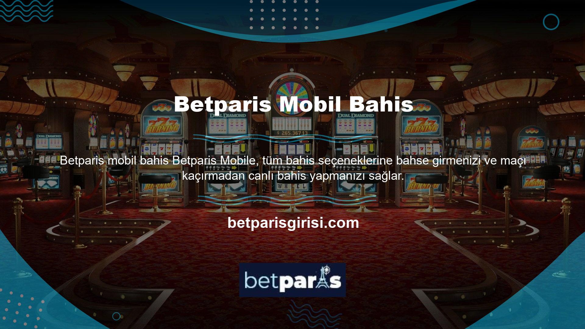 Betparis Casino ve Live Casino